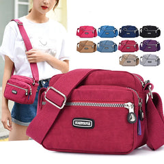 Women Casual Shoulder Bag Multi-pocket Waterproof Ladies Messenger Bags Crossbod