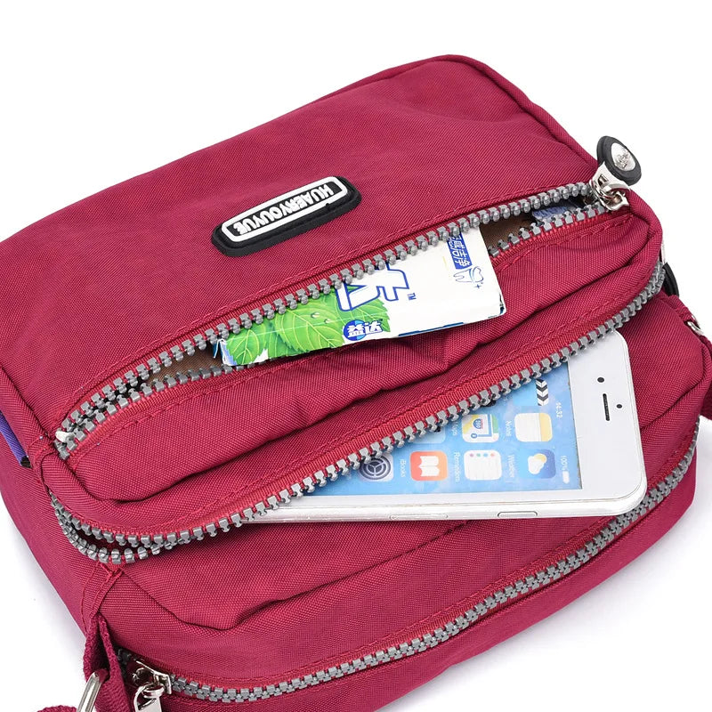 Women Casual Shoulder Bag Multi-pocket Waterproof Ladies Messenger Bags Crossbod