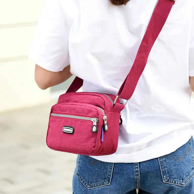 Women Casual Shoulder Bag Multi-pocket Waterproof Ladies Messenger Bags Crossbod
