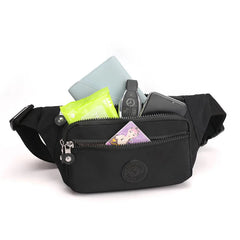 Women Casual Nylon Waist Pack Shoulder Bag for Travelling