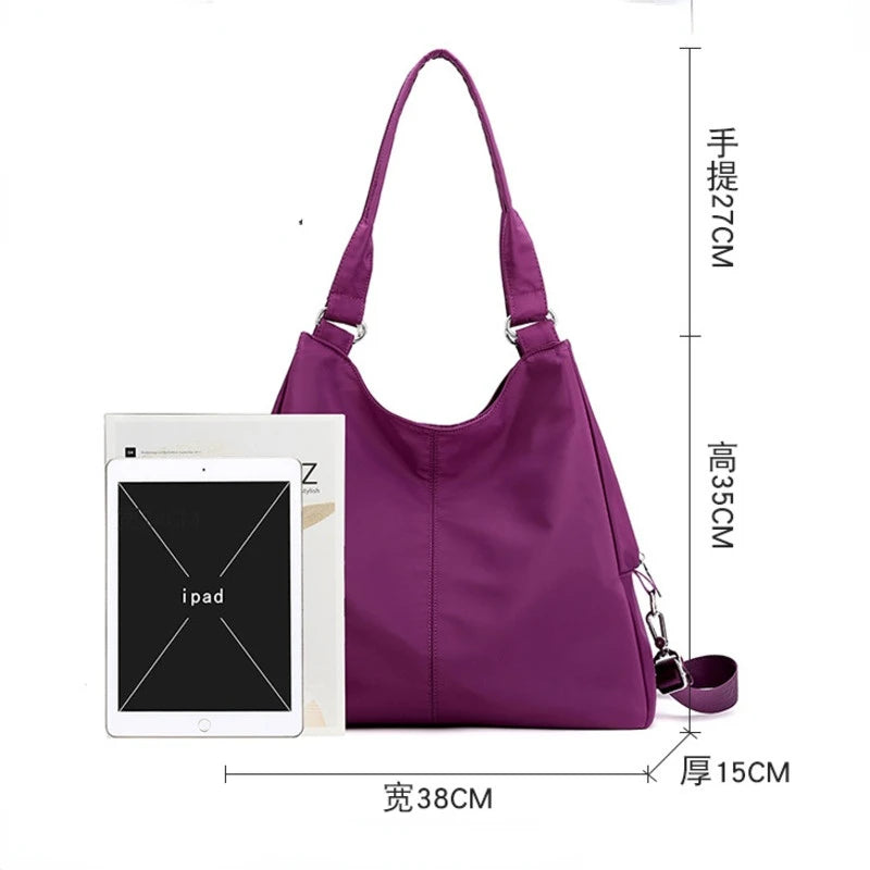 Lightweight Crossbody Shoulder Bag Large Capacity Waterproof Handbag
