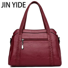 Women Tassel Handbag Large Capacity Shoulder Bag Ladies PU Leather Crossbody