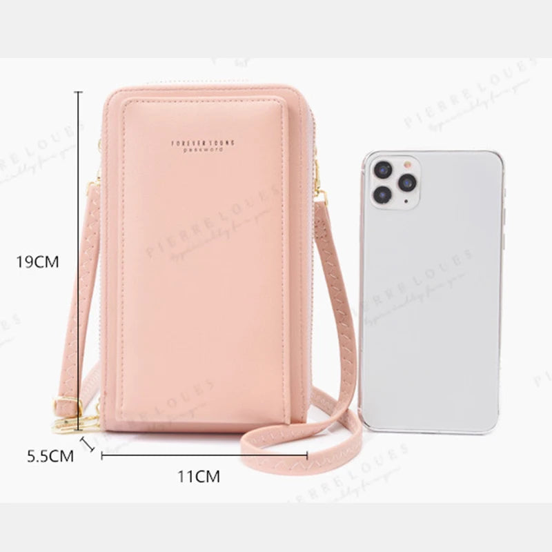 Women Casual Touch Screen Mobile Phone Shoulder Bag