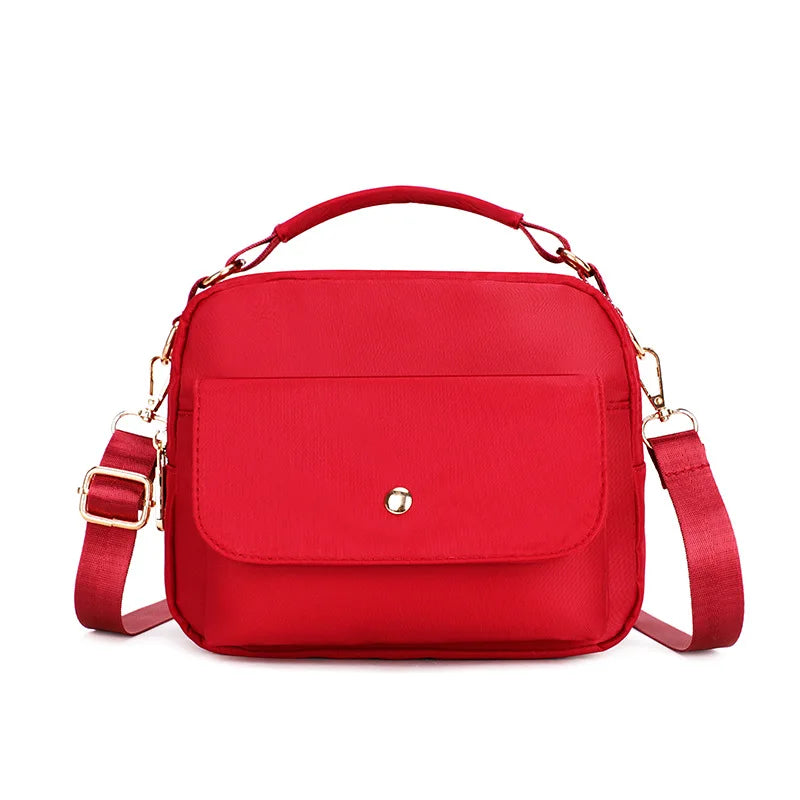 Middle-aged Elderly Waterproof Shoulder Bag Nylon Cloth Crossbody Messenger