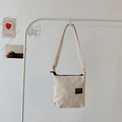 Women Casual Canvas Shoulder Bag Small Crossbody Purse Student Messenger Bag