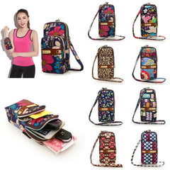 Women Cell Phone Pouch Mini Shoulder Bags Purse Crossbody Messenger Mobile Bag