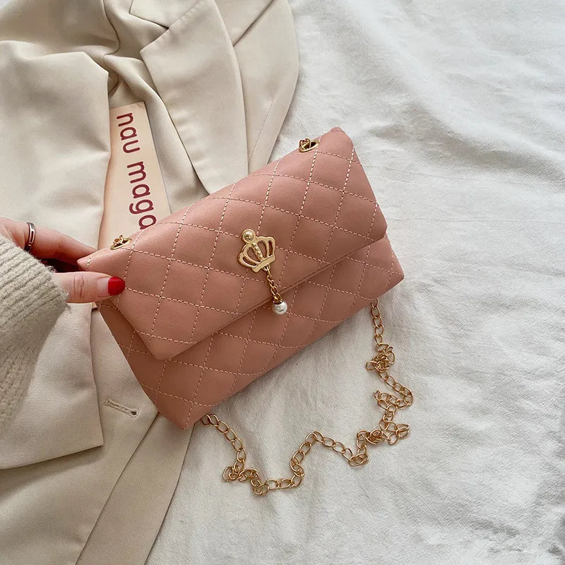 Women Chain Handbag PU Leather Crossbody Bag
