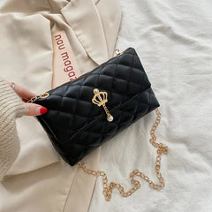 Women Chain Handbag PU Leather Crossbody Bag