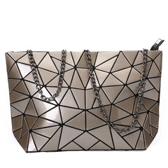 Women Chain Shoulder Bag Geometric Messenger Bags Clutch Evening Bag
