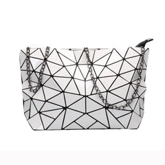 Women Chain Shoulder Bag Geometric Messenger Bags Clutch Evening Bag