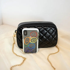 Women Chain Mini Bag Square Phone Wild Lady Shoulder Crossbody Messenger Clutch