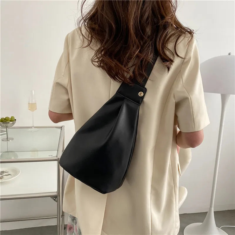 Women Chest Bag PU Leather Crossbody Shoulder Bags Style Small Female Chest Pack