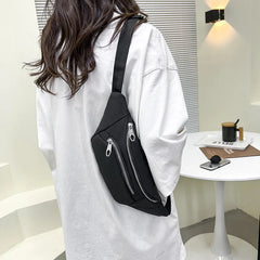 Nylon Women Chest Bag Shoulder Crossbody Phone Sports Waist Fanny Pack