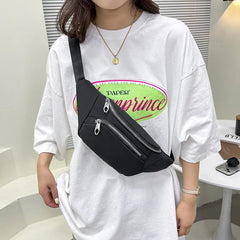 Nylon Women Chest Bag Shoulder Crossbody Phone Sports Waist Fanny Pack