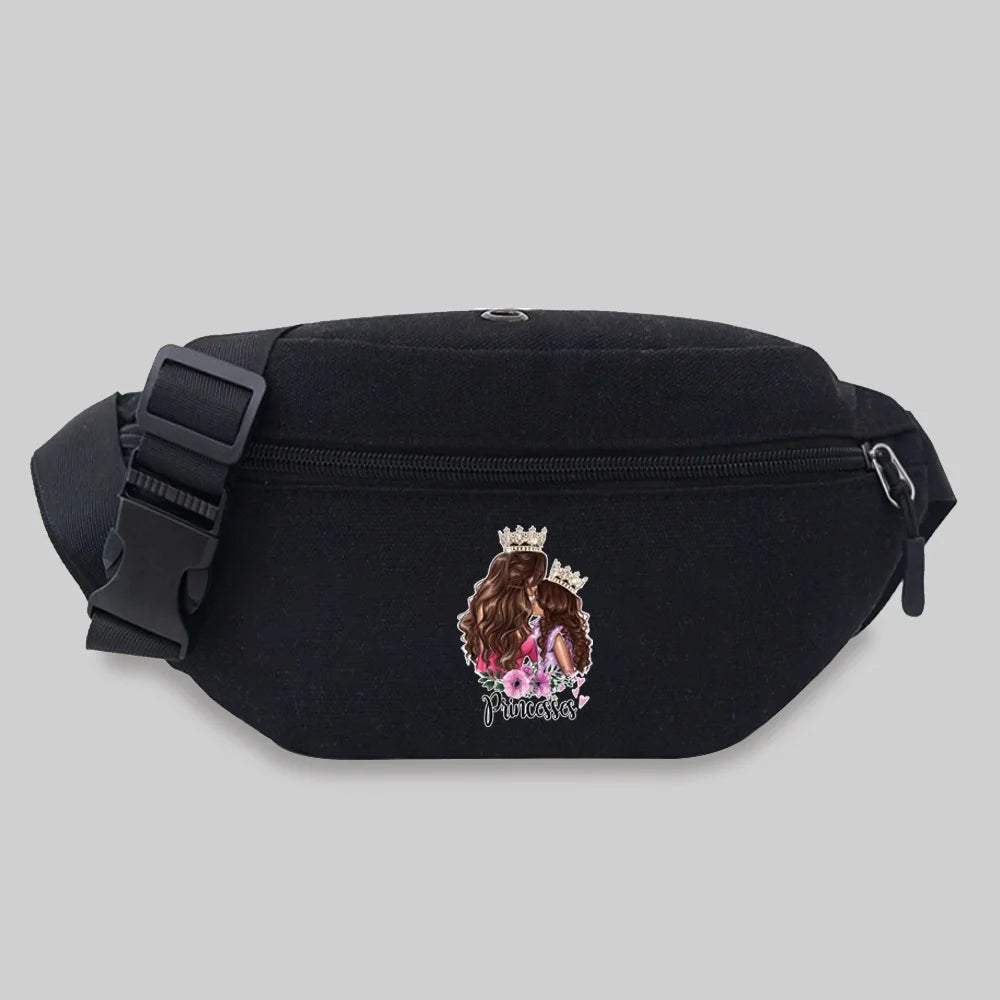 Mom Series Waist Bag Outdoor Sports Storage Messenger Bag