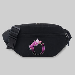 Flower Letter Series Waist Bag Outdoor Sports Storage Bag