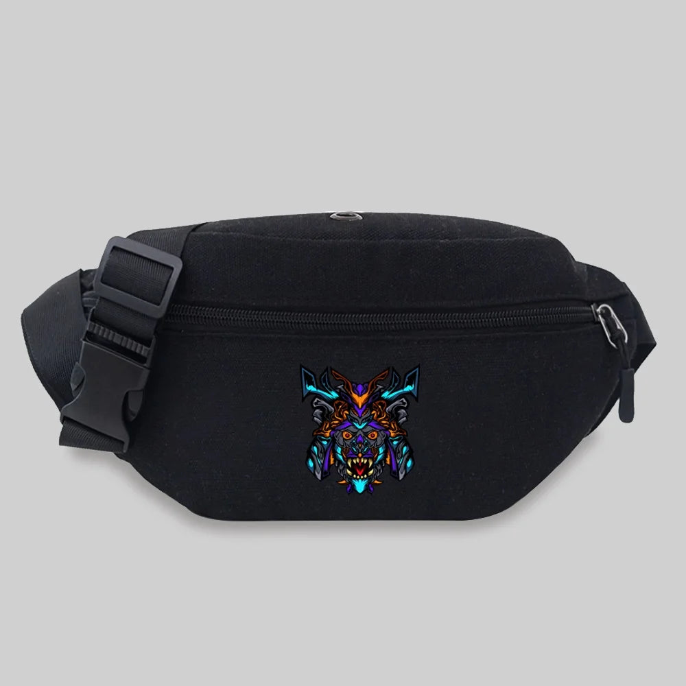 Monster Series Chest Messenger Bag Travel Waist Bag Men Shoulder Crossbody Bag