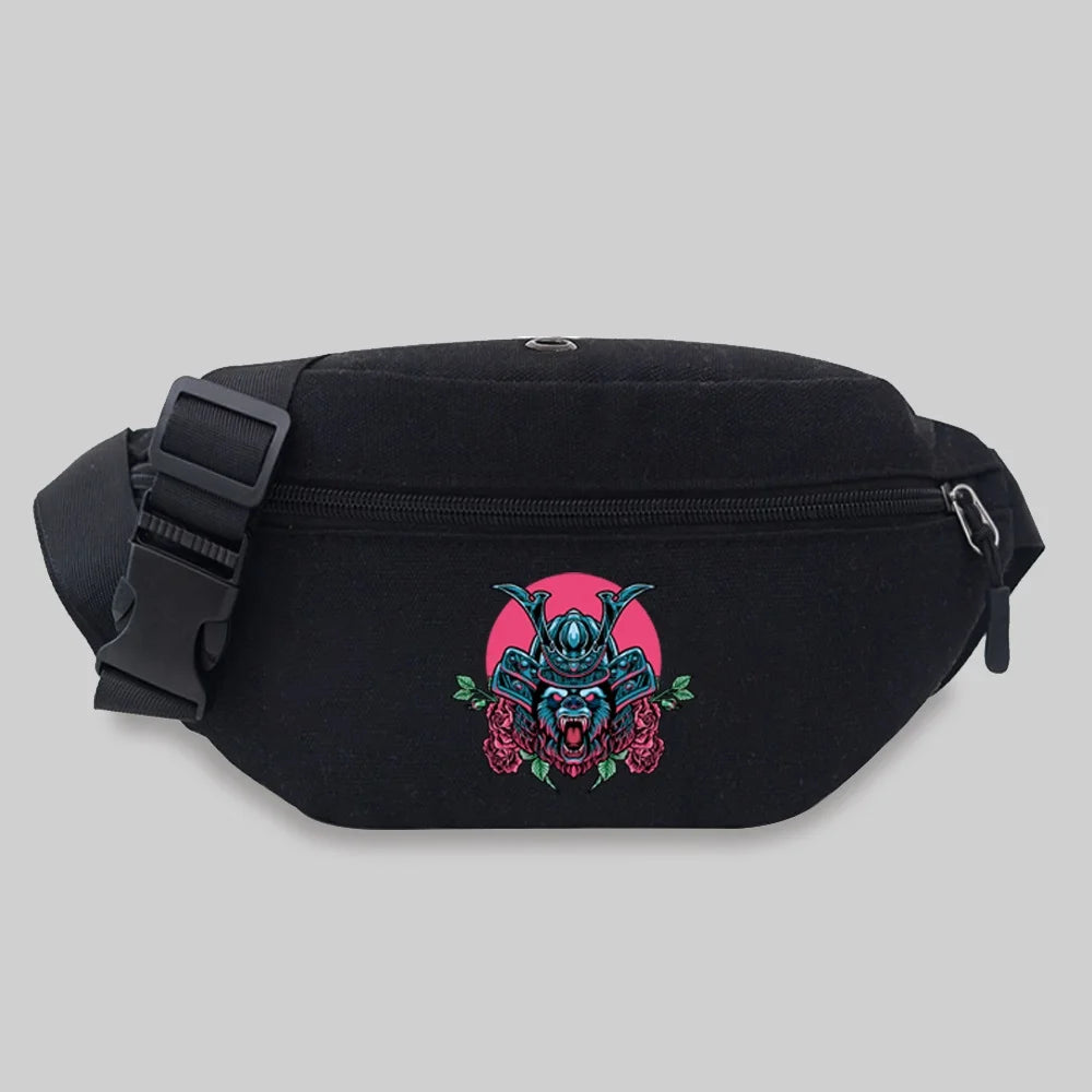 Monster Series Chest Messenger Bag Travel Waist Bag Men Shoulder Crossbody Bag