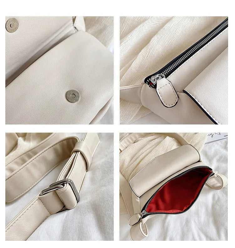 Women Chest Packs High Waist Bag PU Leather Fanny Pack