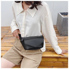 Women Chest Packs High Waist Bag PU Leather Fanny Pack