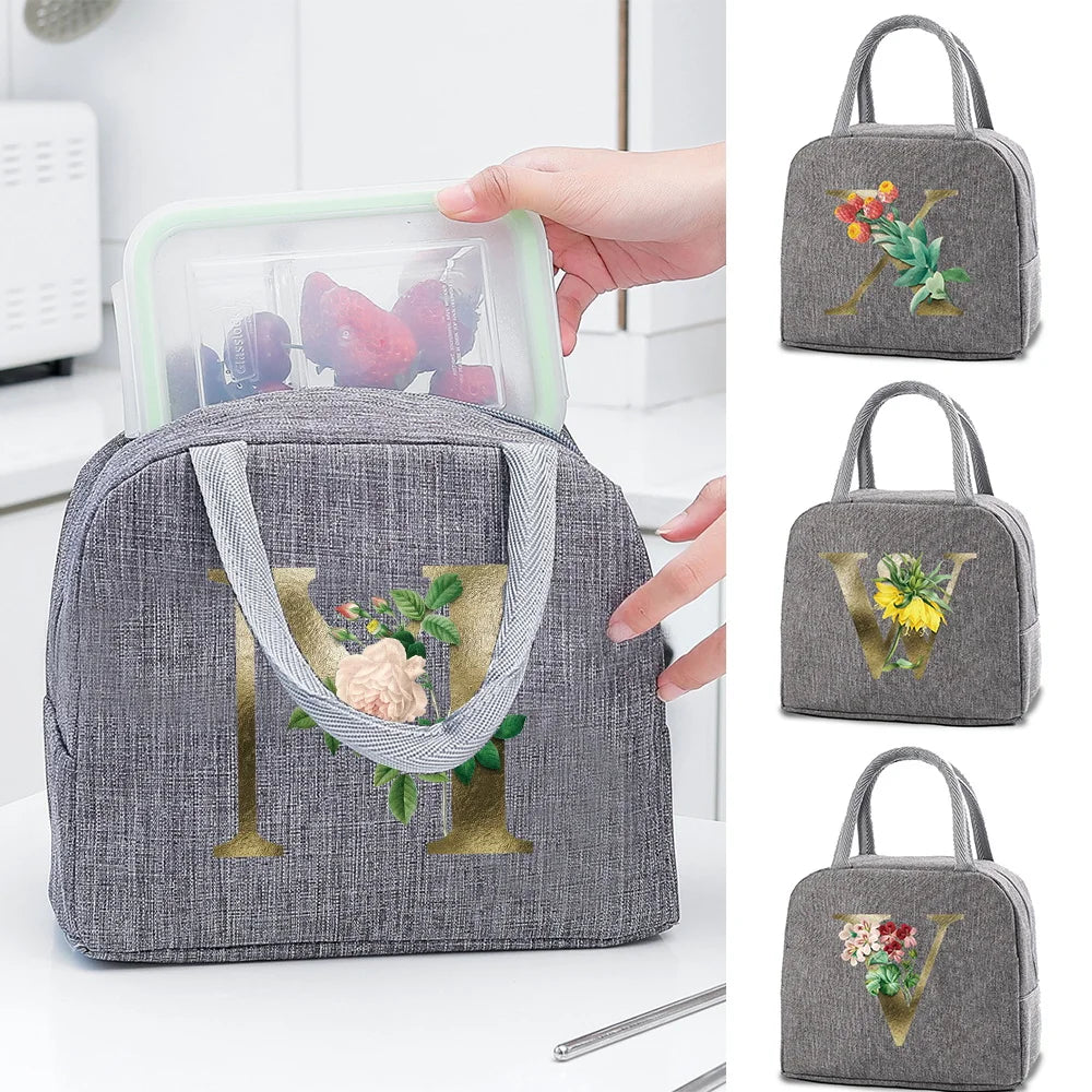 Women Child Insulated Lunch Bag Handbag Nurse Bento Food Lunchbox