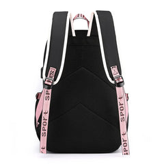 Women Girls School Backpack Anti Theft USB Charge Waterproof Bagpack