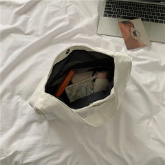 Women Large Canvas Shoulder Bag Casual Tote Bag for Shopping