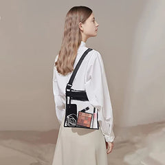Stadium Approved Clear Cross-Body Purse Transparent Shoulder Bag