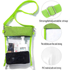 Stadium Approved Clear Cross-Body Purse Transparent Shoulder Bag
