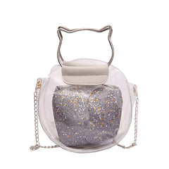 Clear Plastic Shoulder Bag Envelope Crossbody Handbag PVC Purse
