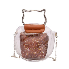 Clear Plastic Shoulder Bag Envelope Crossbody Handbag PVC Purse