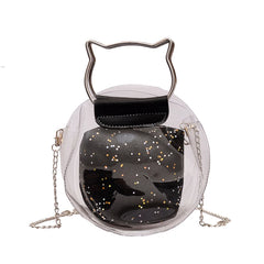 Clear Plastic Shoulder Bag Envelope Crossbody Handbag PVC Purse
