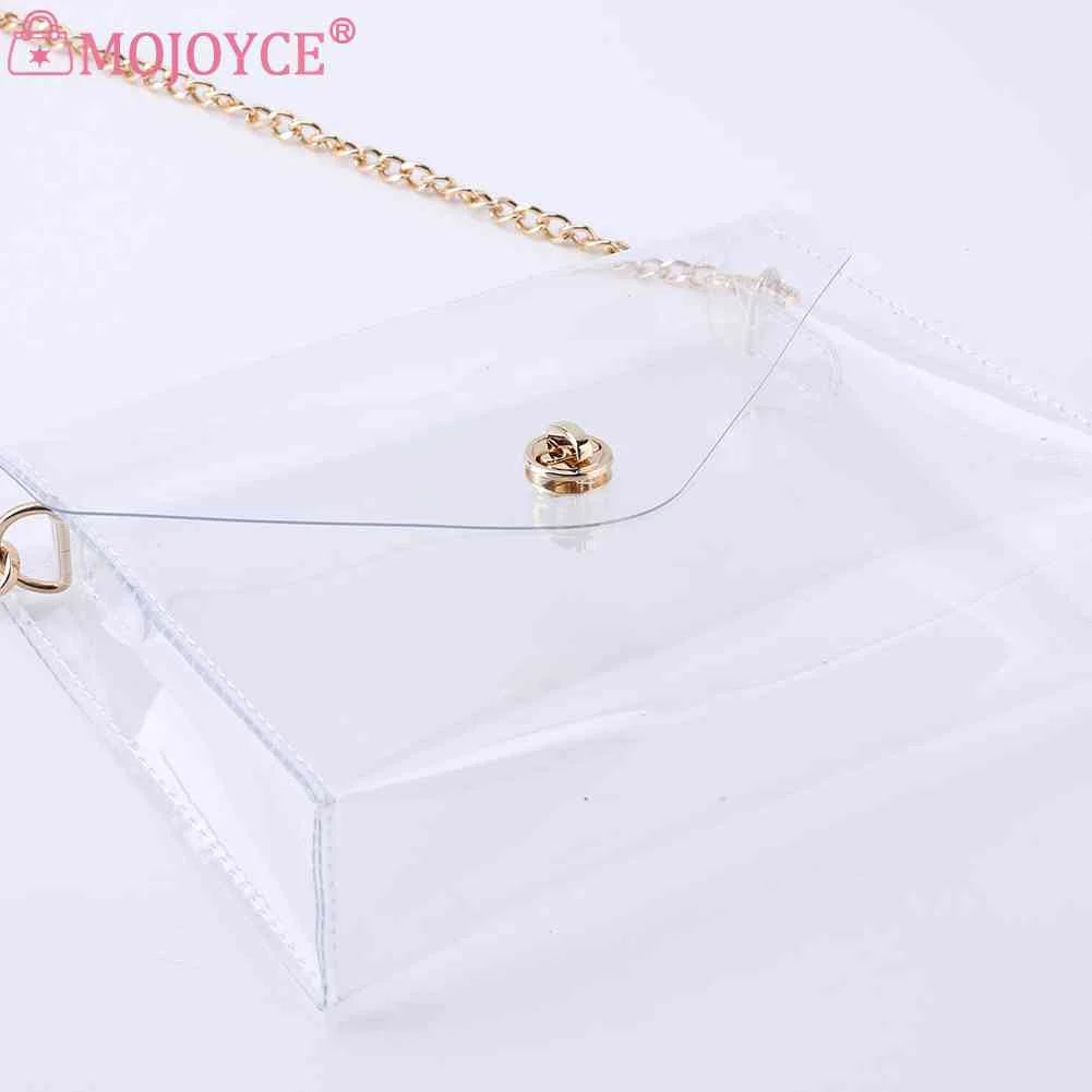 Women Clear Transparent Bag Small Flap Stadium Approved Crossbody Bag