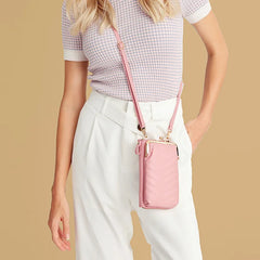 Women's Soft Leather Wallet Crossbody Handbag