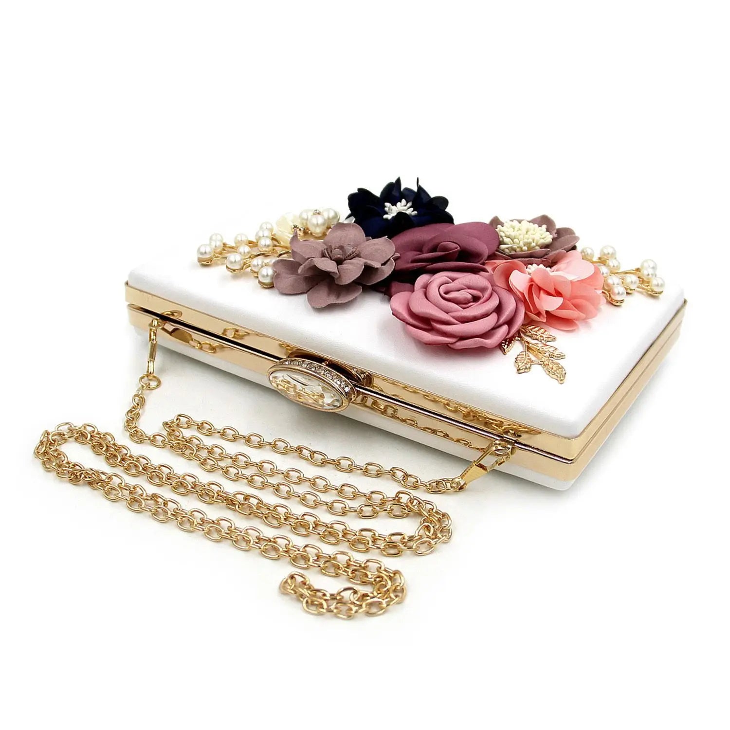 Floral Women Clutch Bag Party Purse Wedding Evening Handbags