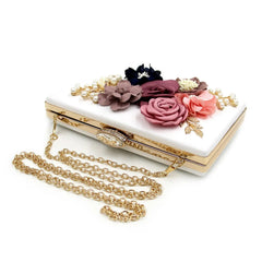 Floral Women Clutch Bag Party Purse Wedding Evening Handbags