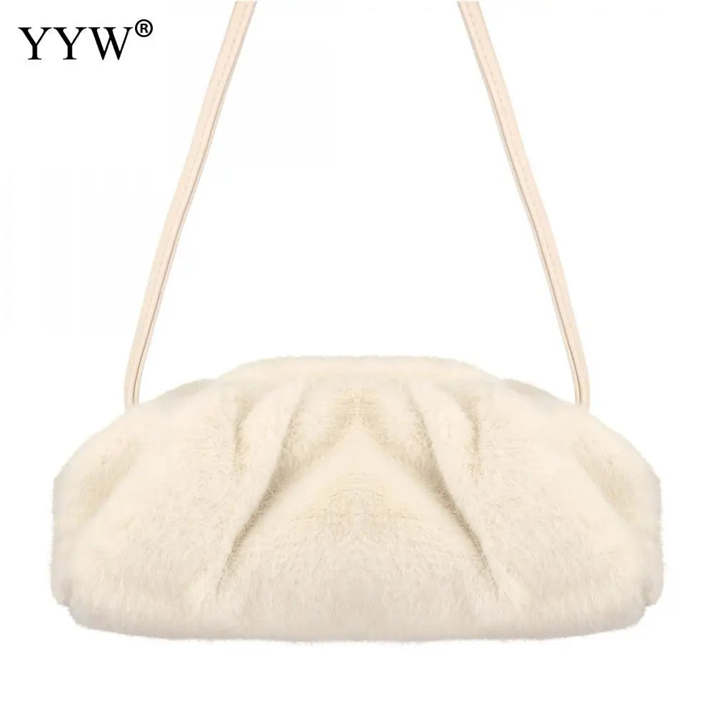 Leopard Flannelette Clutch Bag Crossbody Purse for Women
