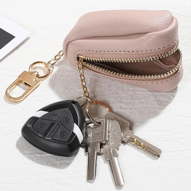 Women Coin Purse Multifunctional Retro Lipstick Bag Large-capacity Keychain Bag
