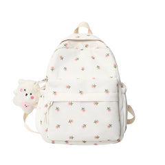 Women Student Backpack Double Shoulder Large Capacity Travel Laptop