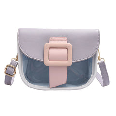 Women Crossbody Bag Wild Style Magnetic Buckle PU Leather Messenger Bag