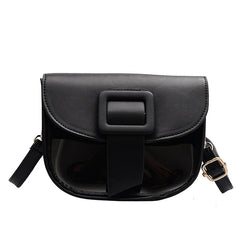 Women Crossbody Bag Wild Style Magnetic Buckle PU Leather Messenger Bag