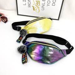 Women Colorful Waist Fanny Pack Belt Bag Girls Pouch Hip Bum Bag Ladies