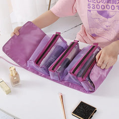 Women Cosmetic Bag 4PS Multifunction Travel Wash Bag Large Storage P