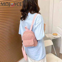 Corduroy Backpack for Teenagers Large Capacity Softback Hiking Backpacks