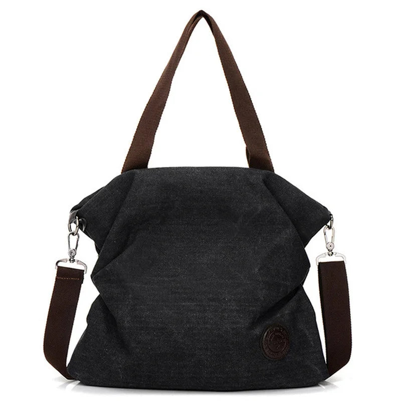 Women Corduroy Canvas Tote Casual Shoulder Bag Foldable Shopping Beach Bag