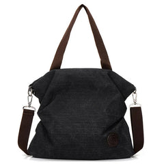 Women Corduroy Canvas Tote Casual Shoulder Bag Foldable Shopping Beach Bag