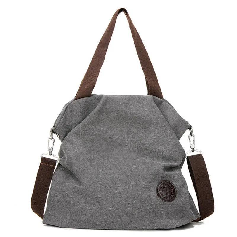 Women Corduroy Canvas Tote Casual Shoulder Bag Foldable Shopping Beach Bag