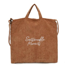 Women Corduroy Canvas Tote Shoulder Bag Shopping Handbag