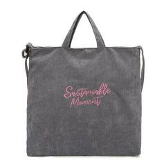 Women Corduroy Shoulder & Crossbody Bags Large Capacity Zipper Totes