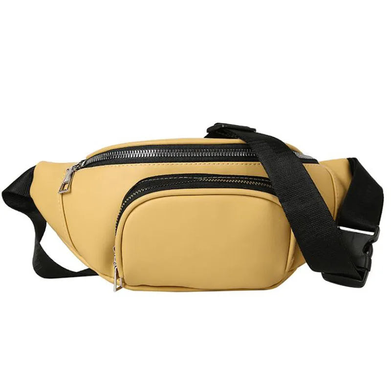 Women Corduroy Waist Bag Ladies Canvas Fanny Pack Money Phone Chest Bag
